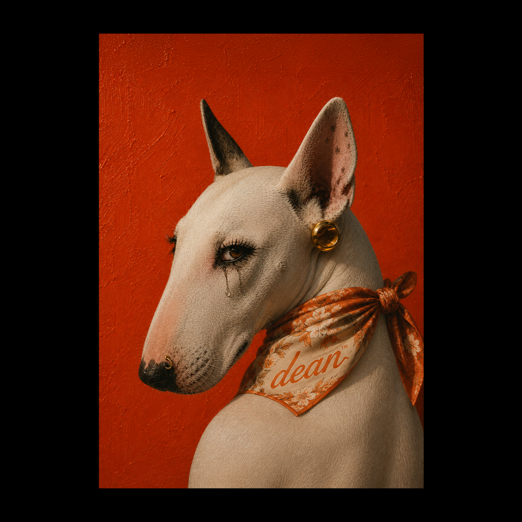 BEAUTY ON A LEASH WALL FRAME