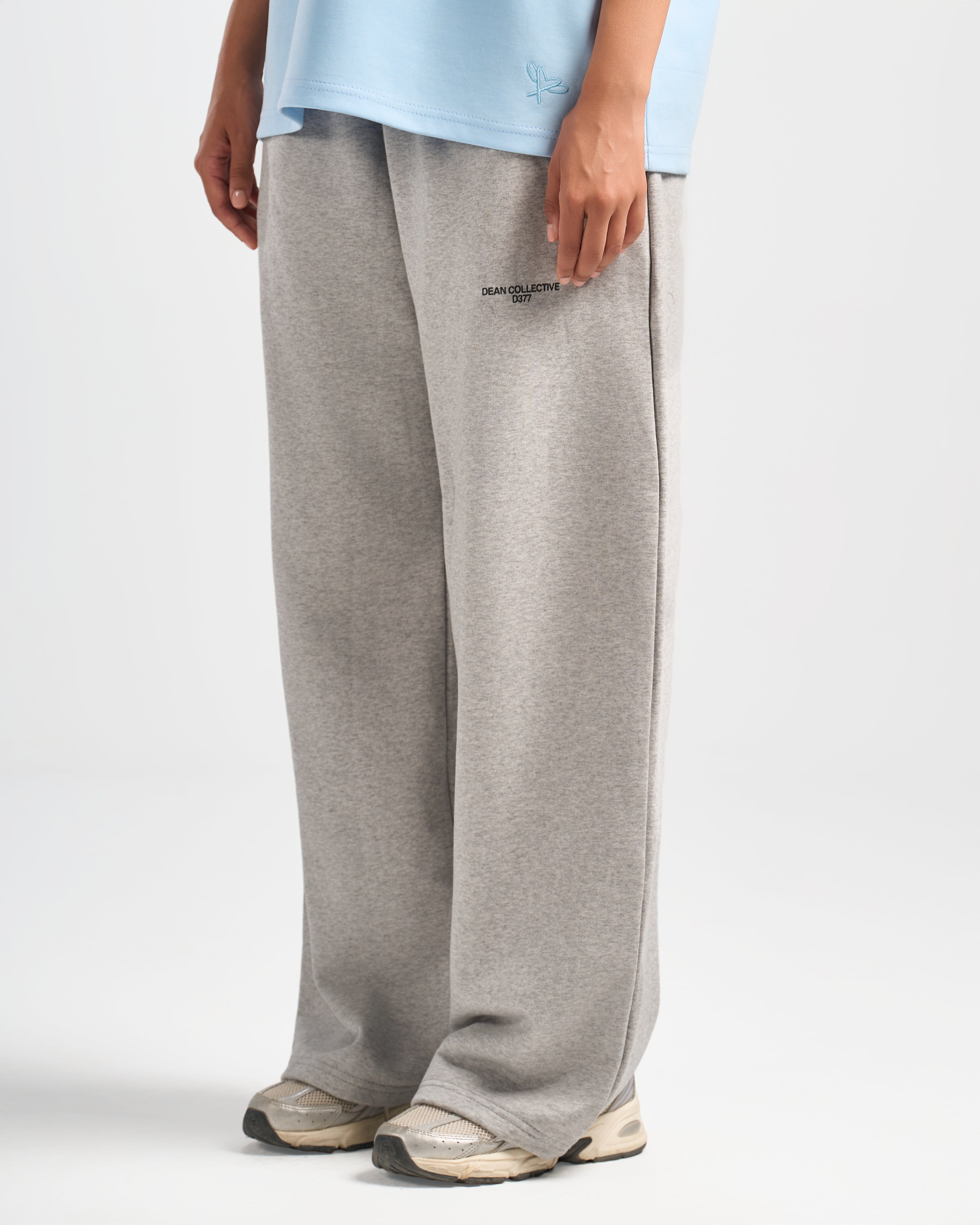 Grey Dean Collective D377 Wide-Leg Sweatpants