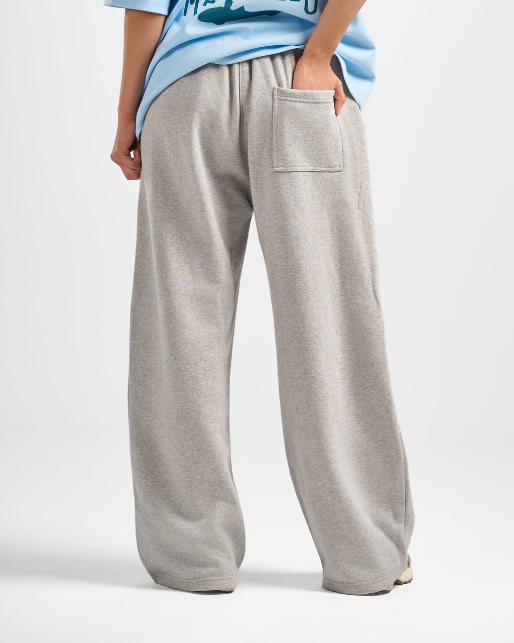 Grey Dean Collective D377 Wide-Leg Sweatpants