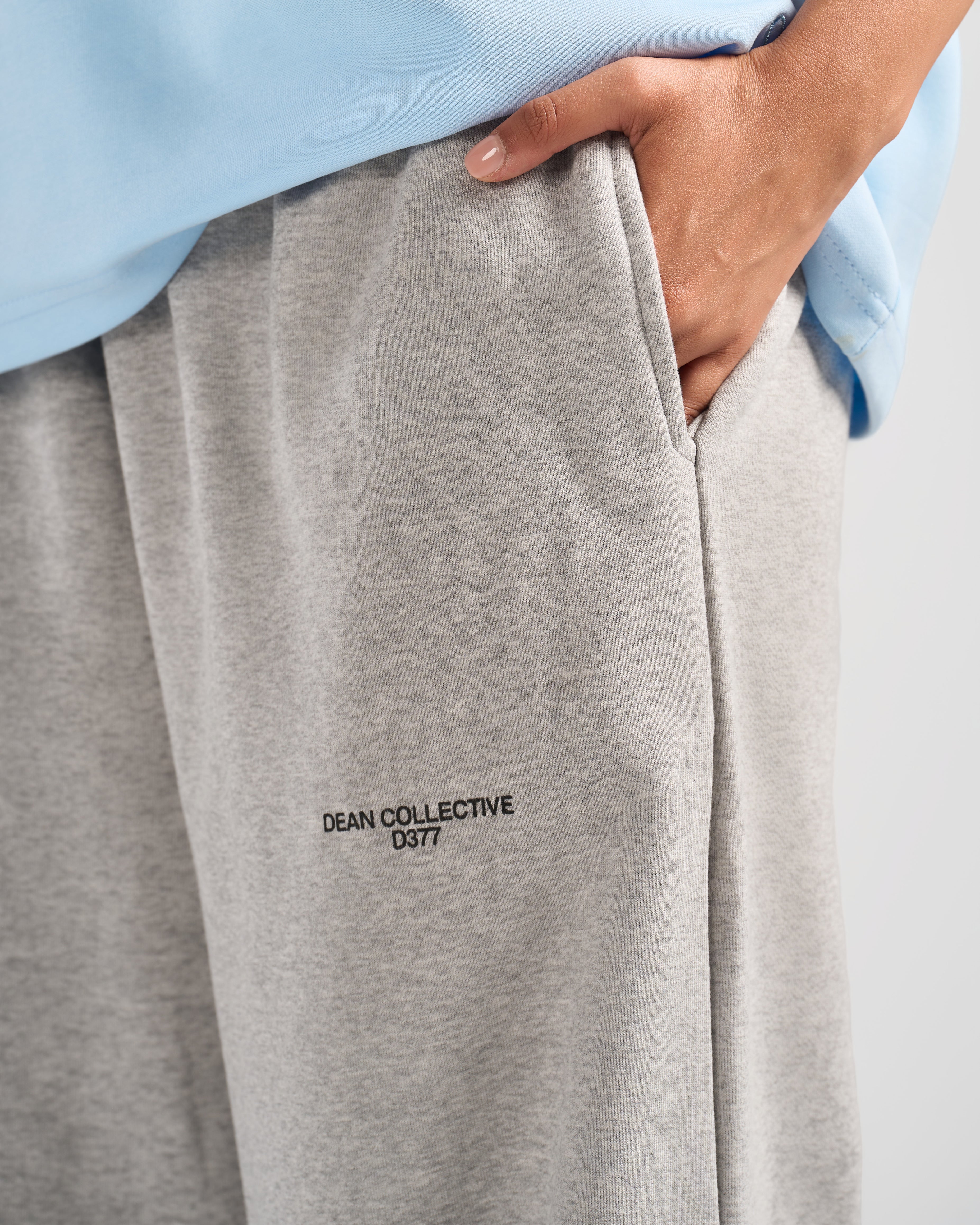 Grey Dean Collective D377 Wide-Leg Sweatpants