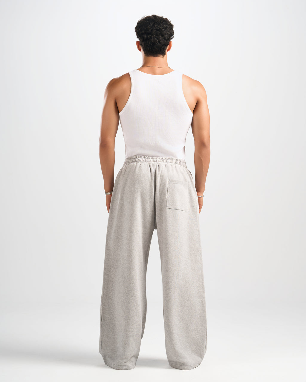 Grey Dean Collective D377 Wide-Leg Sweatpants