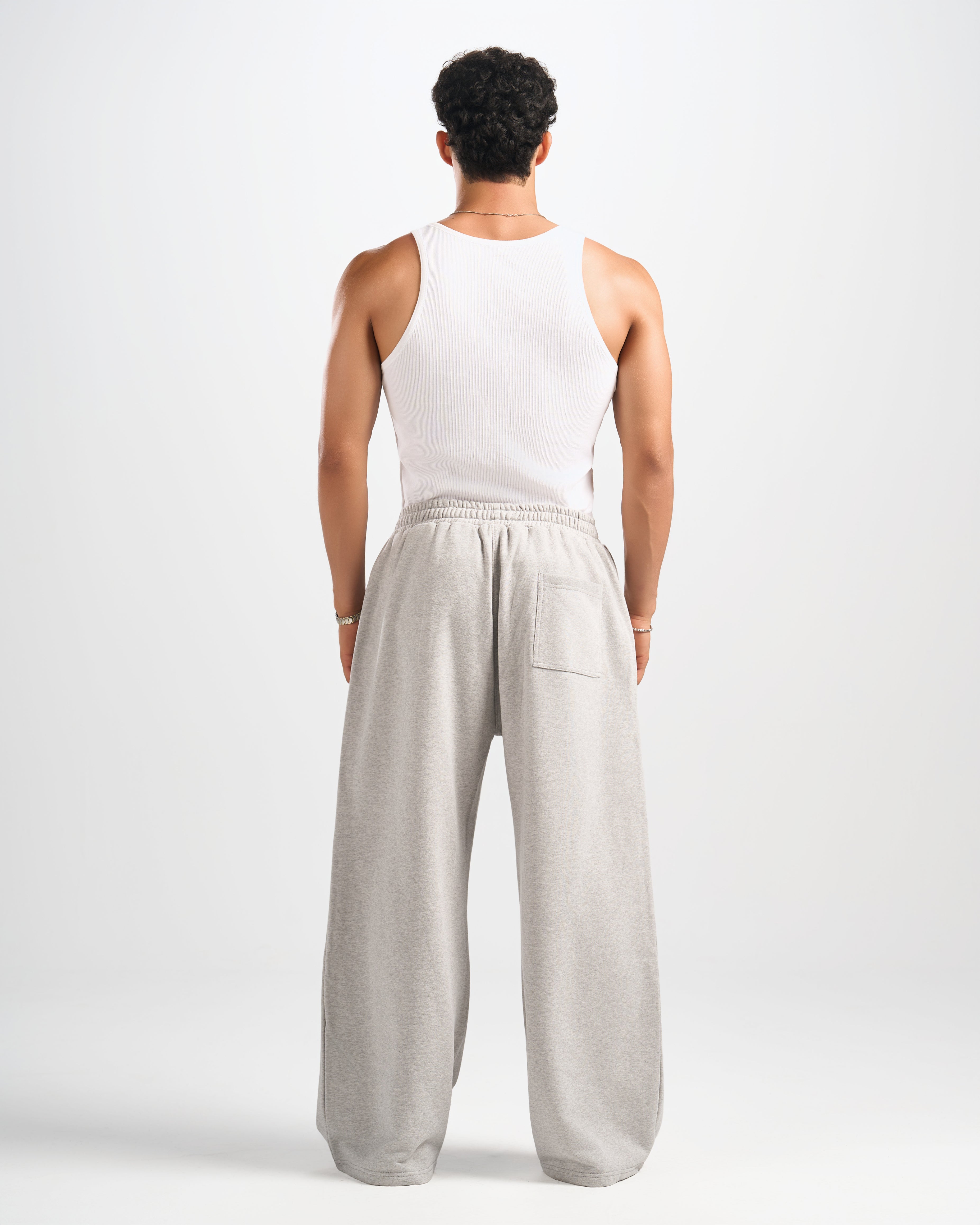 Grey Dean Collective D377 Wide-Leg Sweatpants