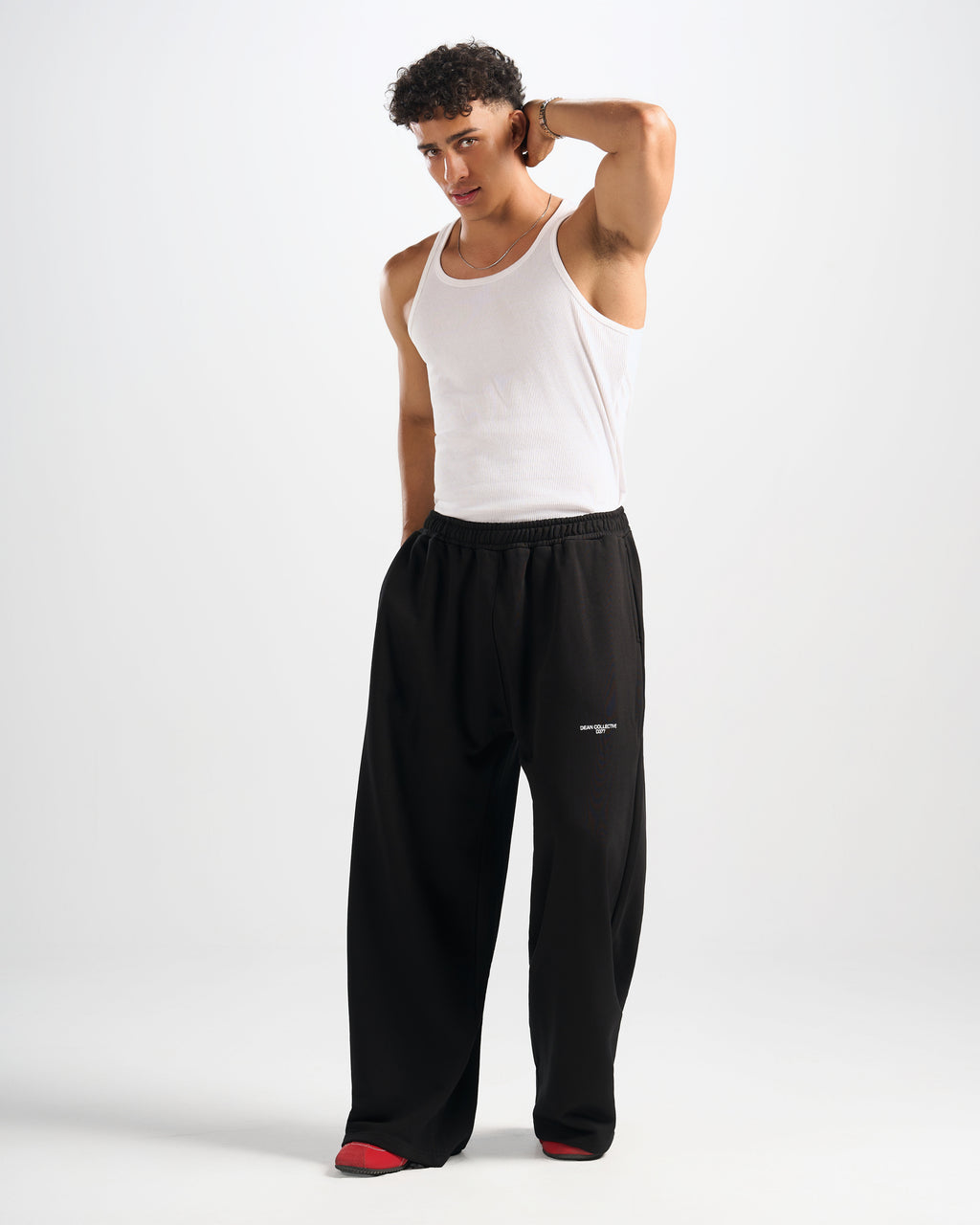 Black Dean Collective D377 Wide-Leg Sweatpants